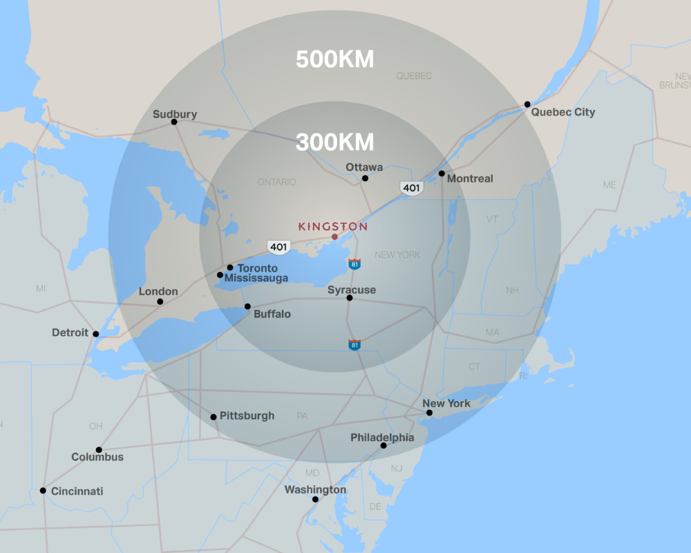 radius map