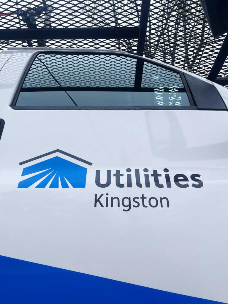 Utilities Kingston Vehicle with logo