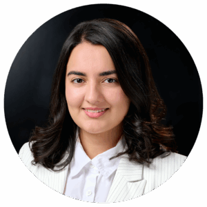 Headshots of Ghazal Abdullah, Project Coordinator of Life Sciences