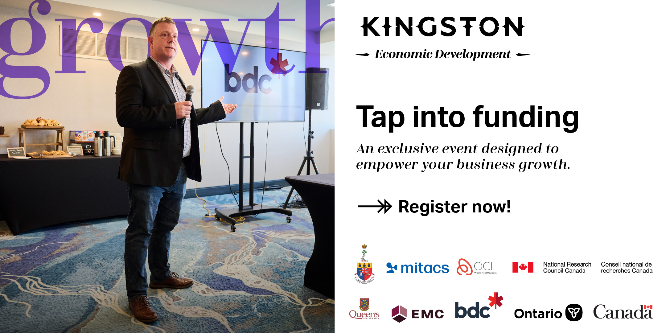 Tap into Funding. An exclusive event designed to empower your business growth.
