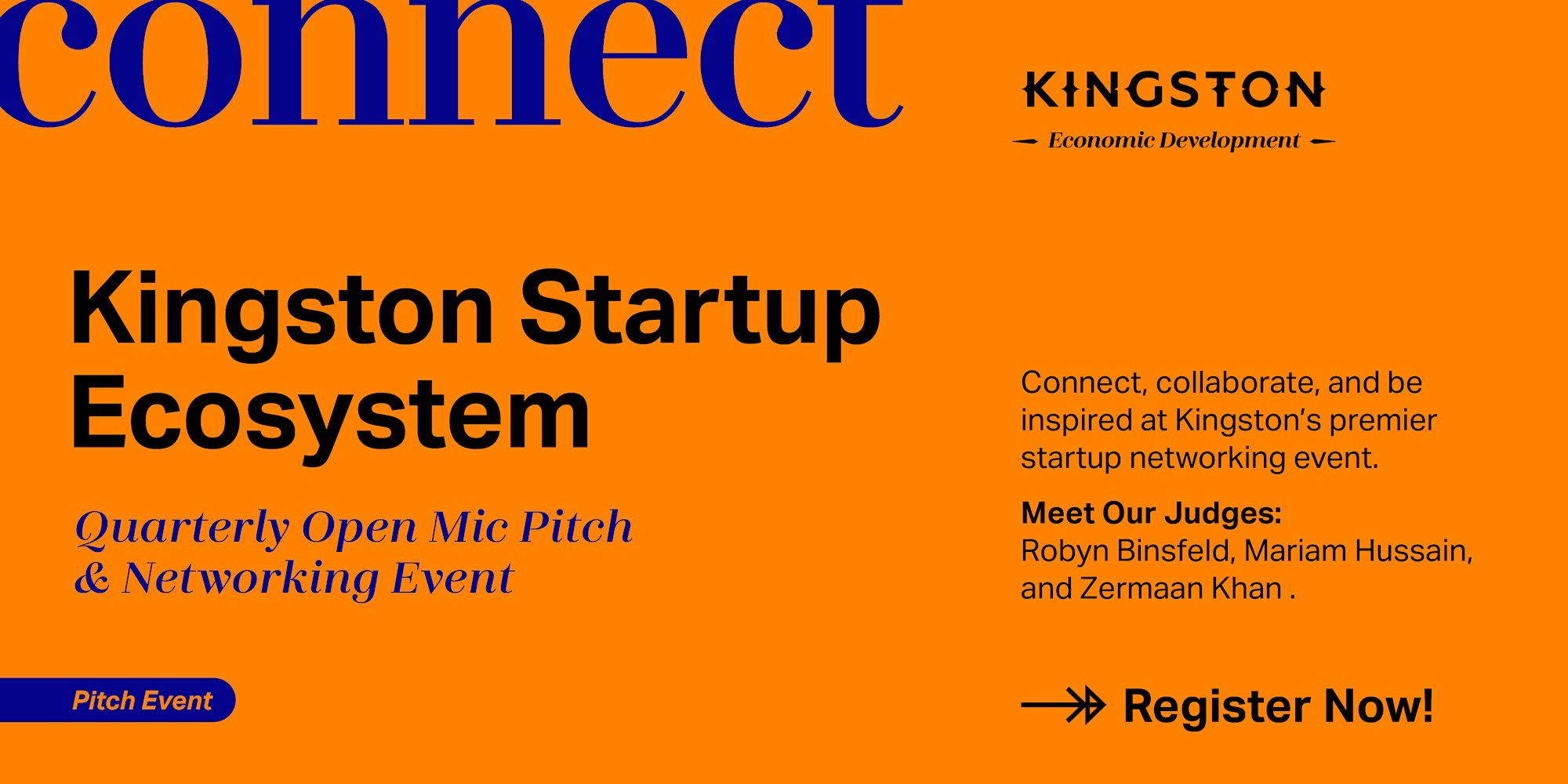 Kingston Startup Ecosystem Quarterly Open Mic Pitch Competition