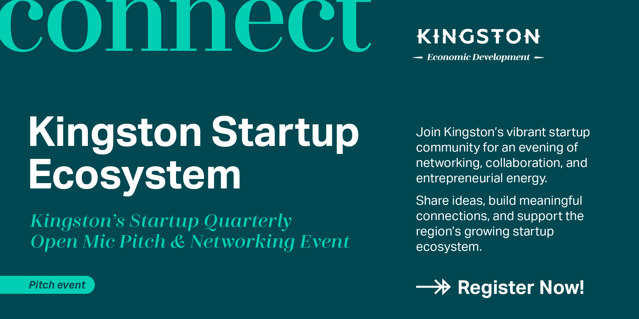 Kingston Startup Ecosystem Open Mic Pitch & Networking Event