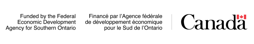 Canada Funding acknowledgement word-mark. Funded by the Federal Economic Development Agency for Southern Ontario